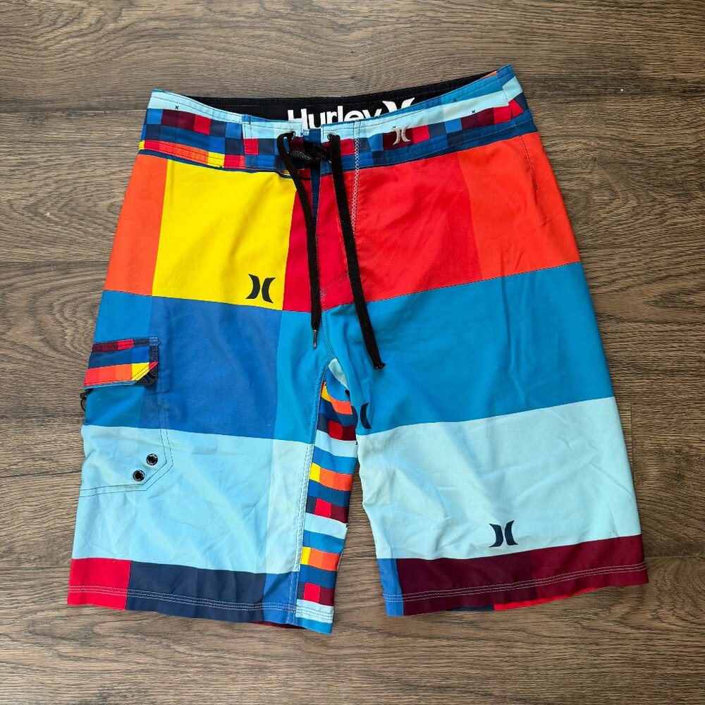 Hurley Men's Phantom Board Short Swim Trunk Multicolored